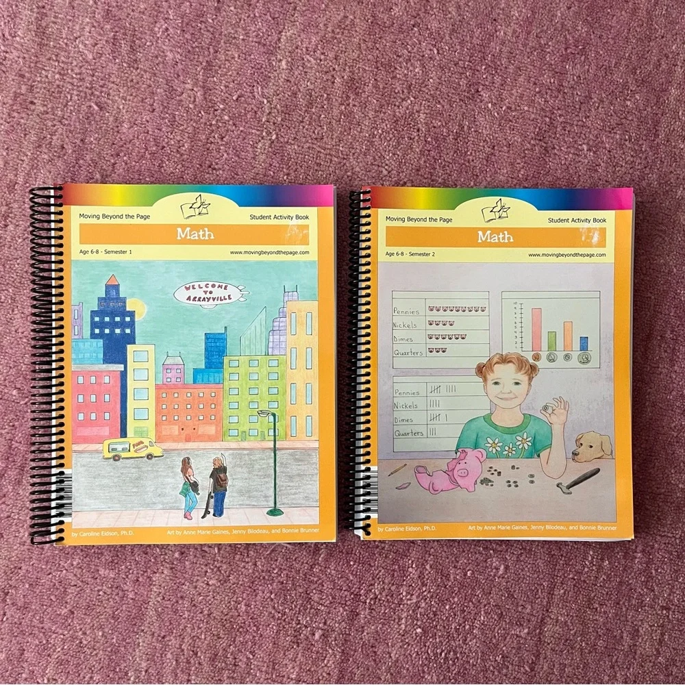 NEW Moving Beyond the Page Math Semester 1 & 2 Age 6-8 homeschool curriculum
